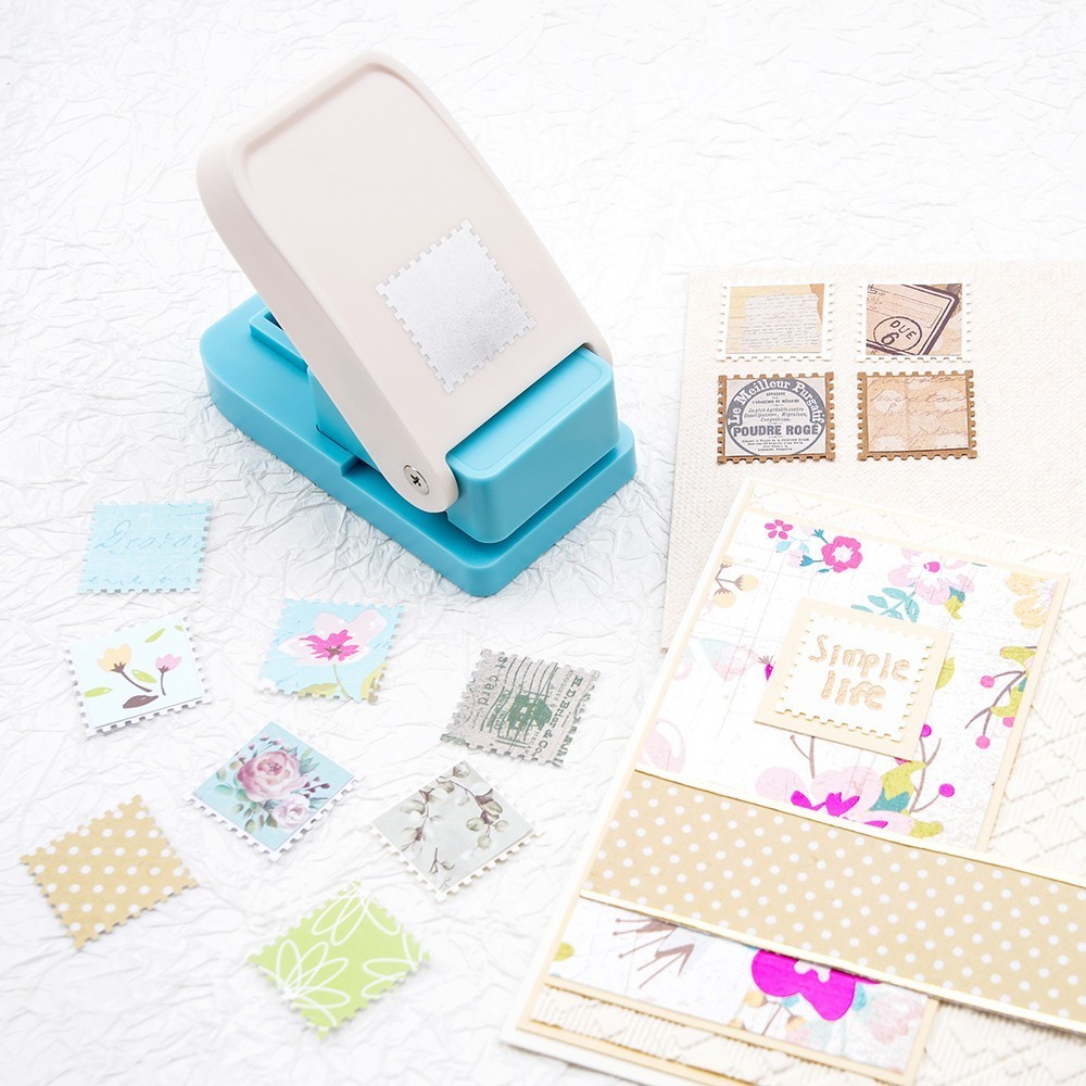 2.5x2CM Rectangular Postage Stamp Punch for Paper Crafting Scrapbooking