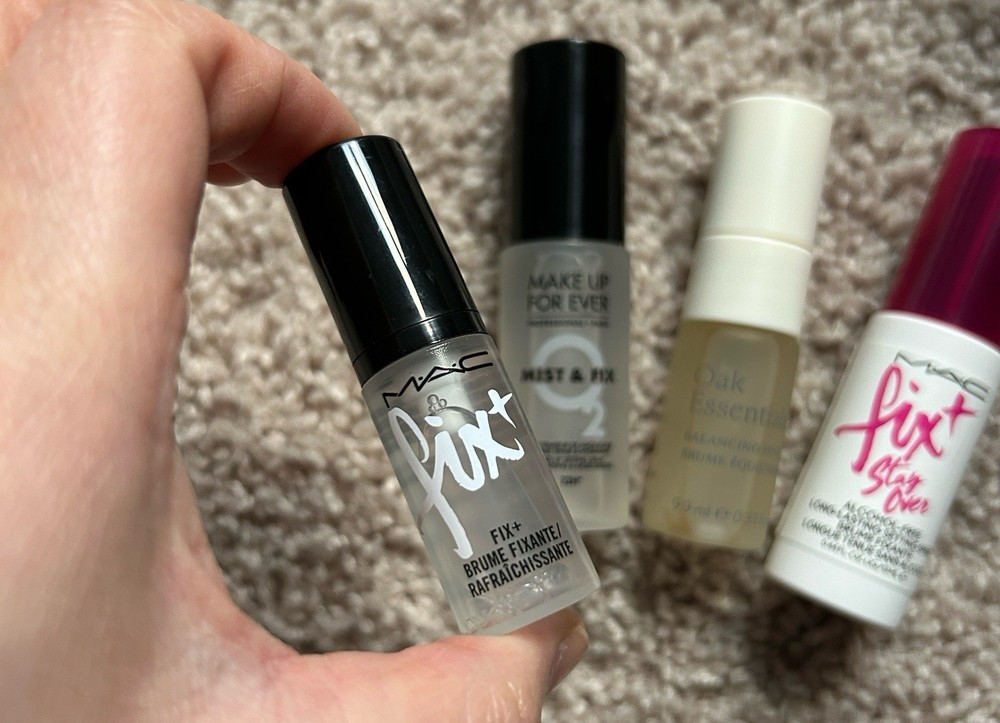 Travel size makeup setting +hydrating spray bundle