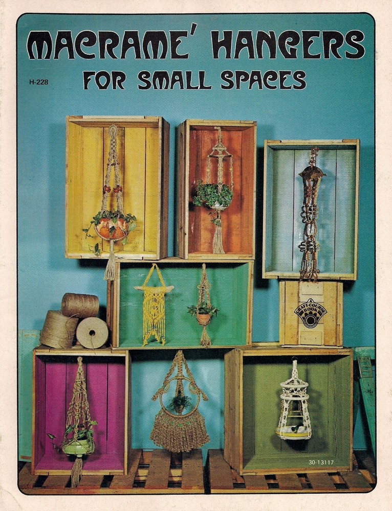 Hanging Bird Bath Pattern - Craft Book: # H228 Macrame Hangers for Small Spaces