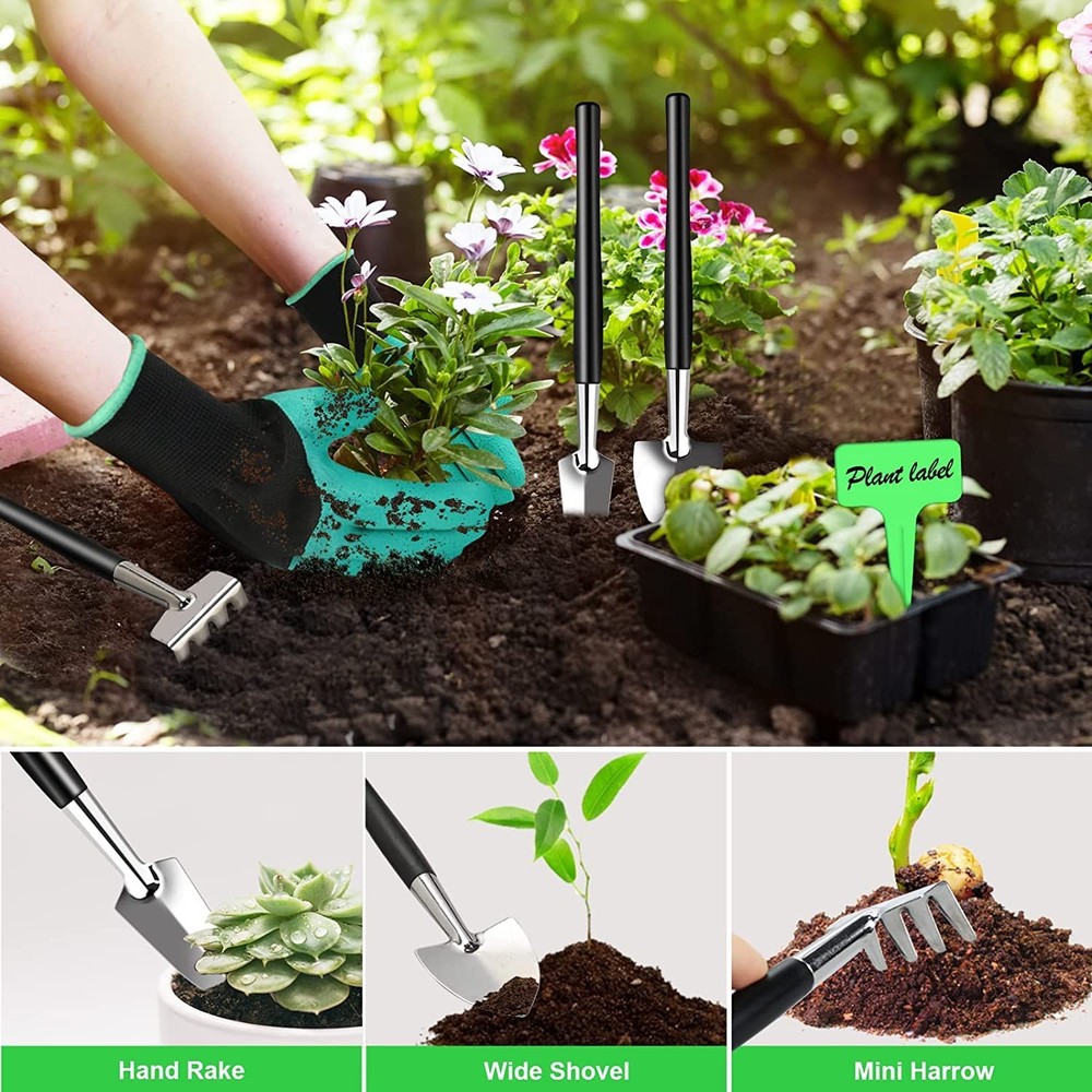 Bonsai Tools Kit- 24 PCS Tree Kit for Beginners, black