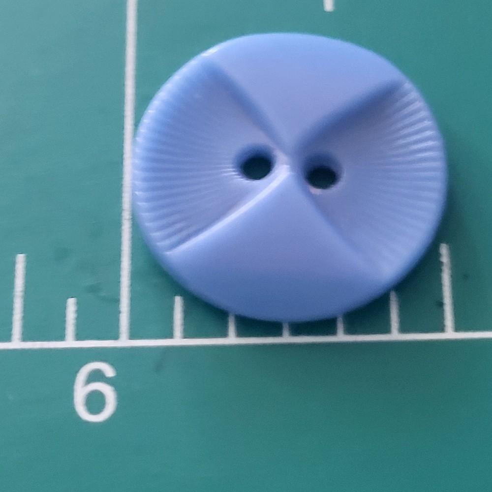 Colt # 4 button medium blue confirmed pattern 3/4" excellent condition The Owl