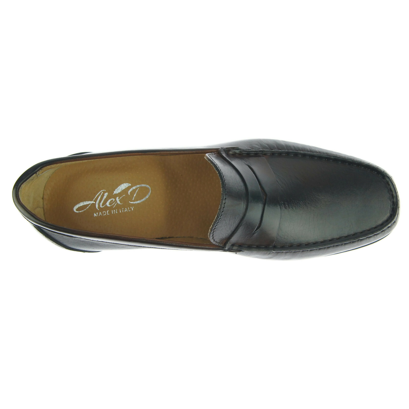 Alex D "Lexington" Penny Loafer, Men's Dress/Casual Leather Shoes, Brown