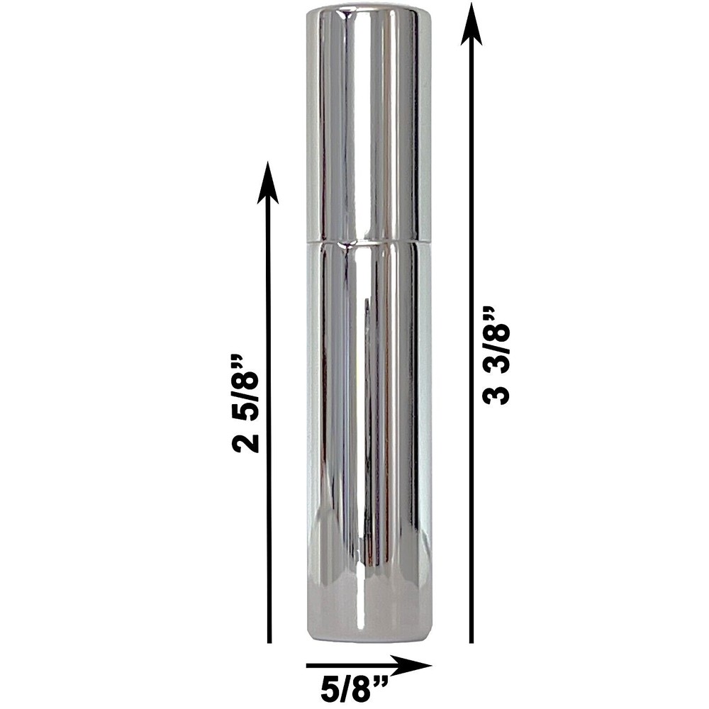 10ml Silver UV Electroplated Glass Empty Spray Bottle Refillable