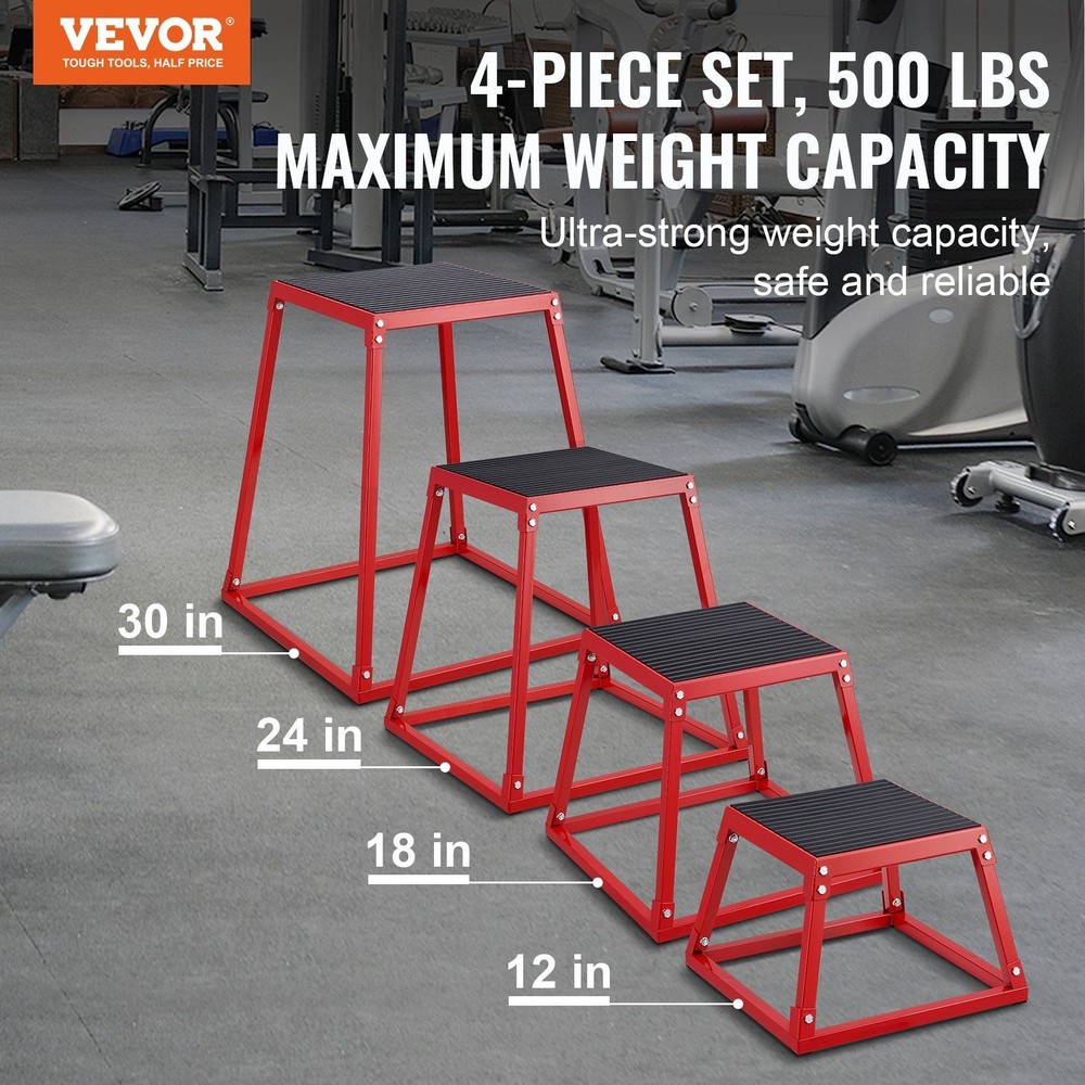 Expandable Plyo Setup 12/18/24/30in Space Saving Stack