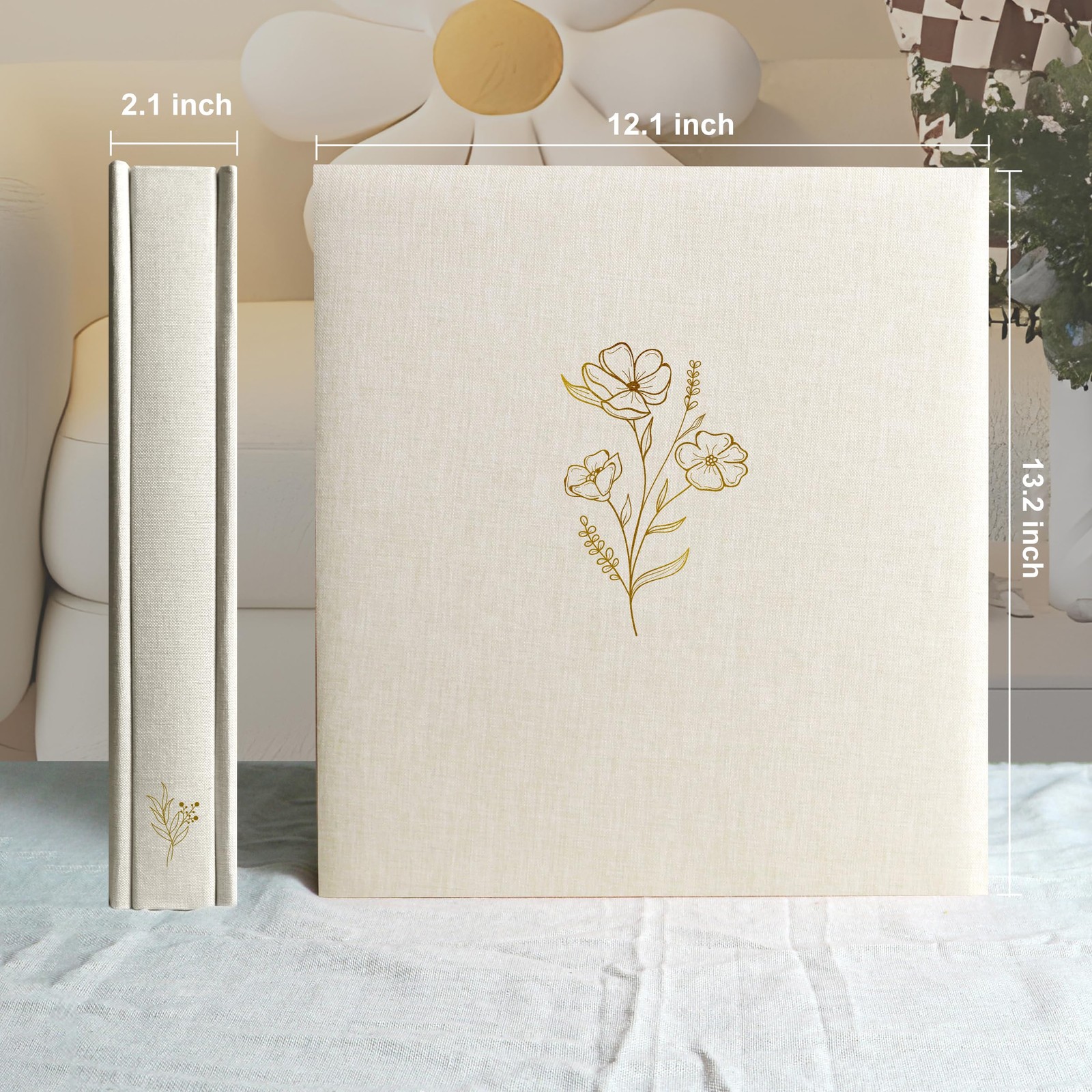 Holoary Photo Album 4x6 for 500 Photos, 5 Per Page, Linen Cover, Family Wedding