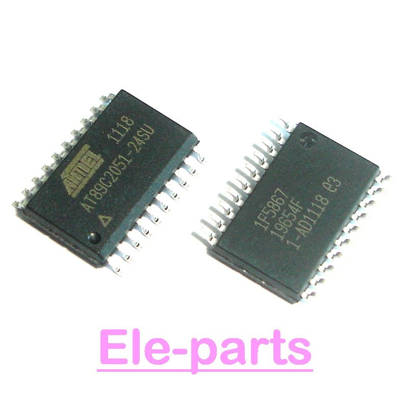 10 PCS AT89C2051-24SU SOP-20 SMD-20 8bit Microcontroller with 2K Bytes Flash IC