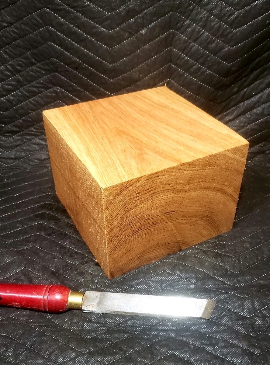 Rare! 8"×8"×6" White Oak Turning Blanks Thick wood block.Salad Vase Bowl Carving