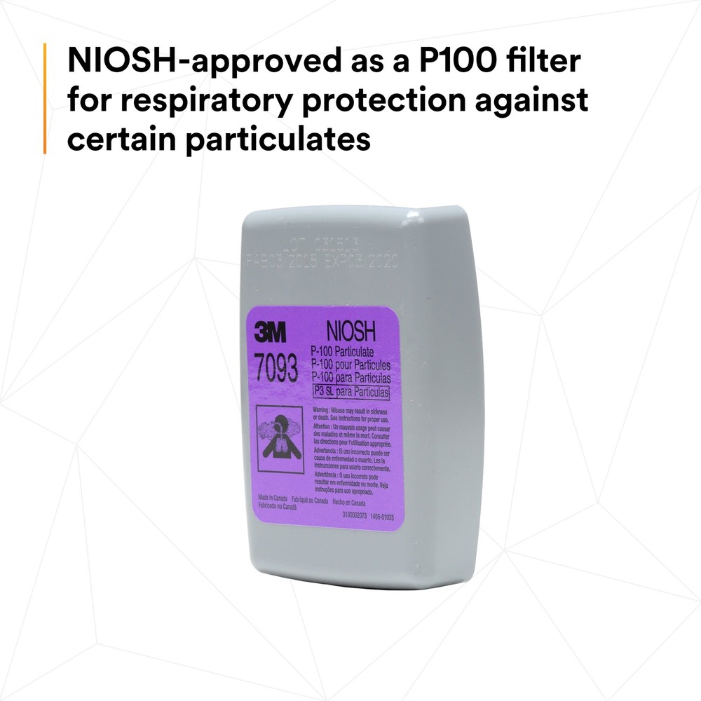 3M Particulate Filter 7093, P100