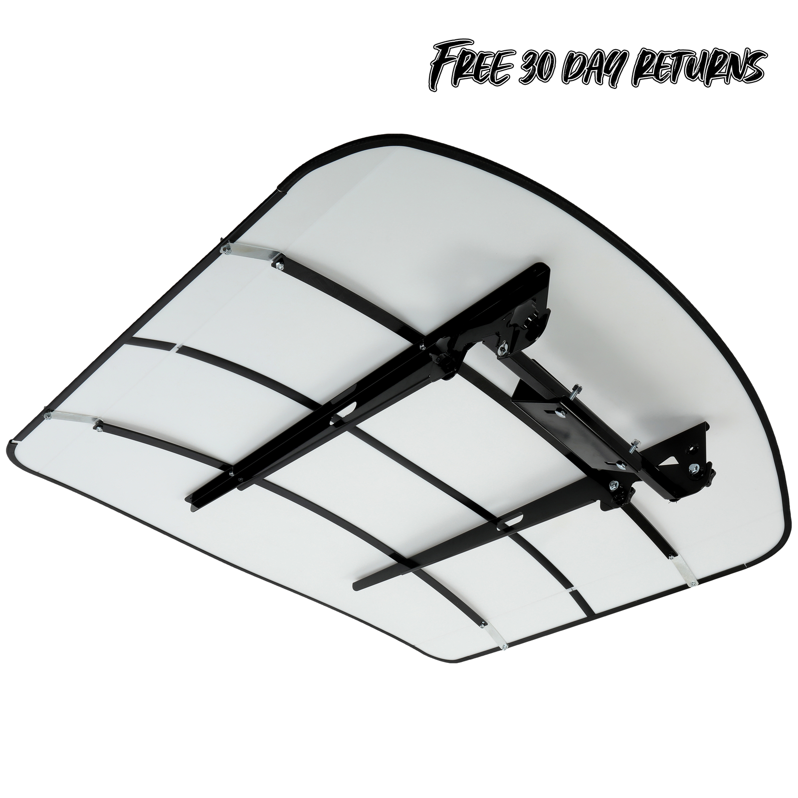 White Tuff Top Tractor Canopy for ROPS 52 x 52 with Mounting Kit