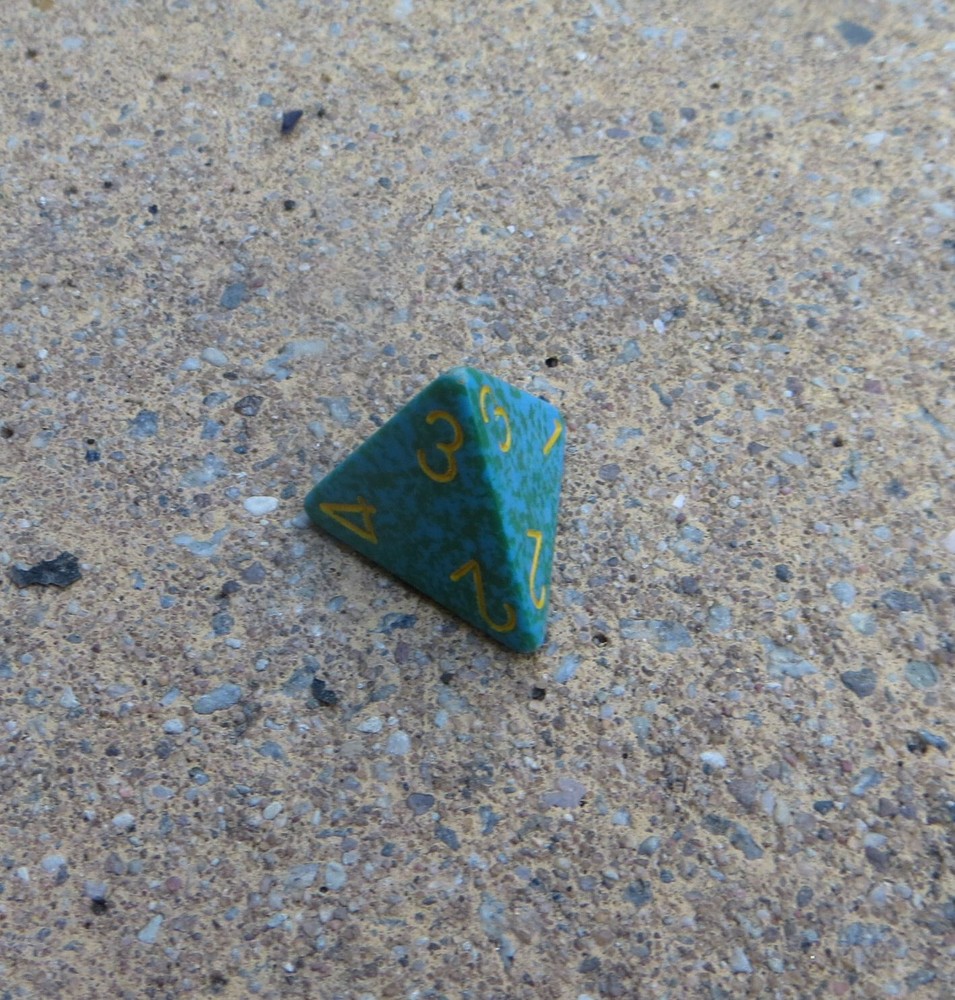 Chessex Speckled Primula d4 - OOP dice