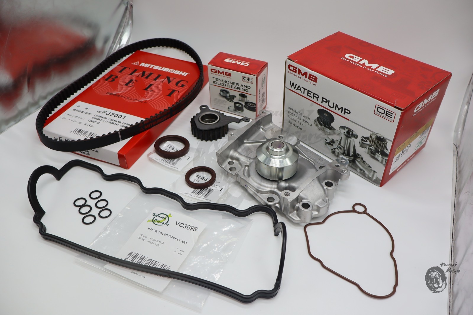 Timing Belt Kit 6Pcs for SUBARU SAMBAR KS3 KS4 KV3 KV4 EN07 Water Pump Tensioner