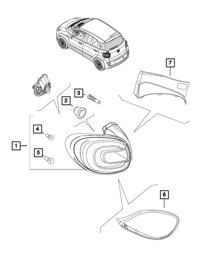 Genuine Mopar Bolt And Retainer 68201978AA