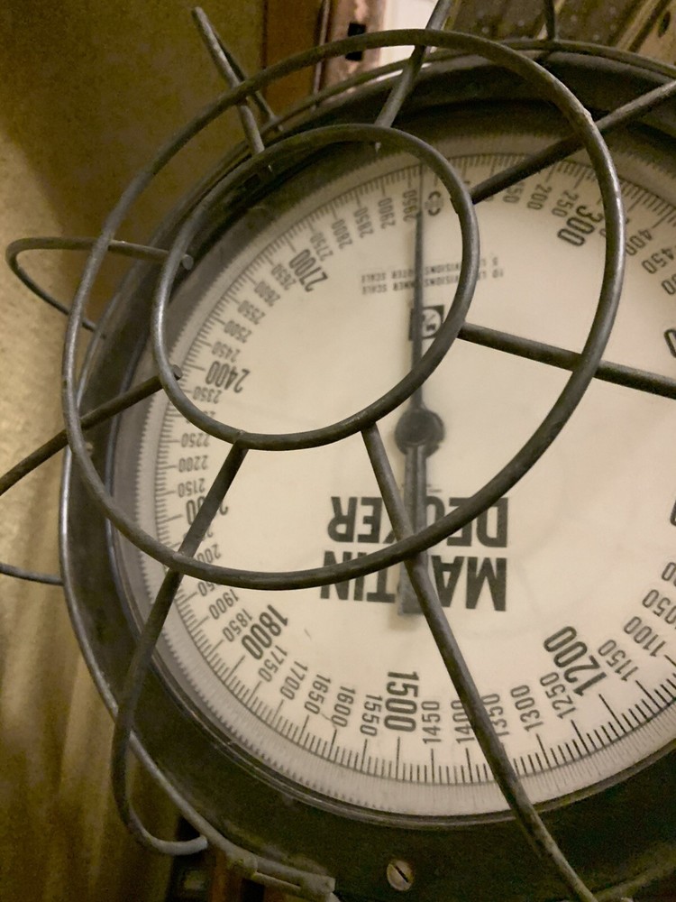 MARTIN DECKER 3000 LB. SCALE GAUGE MODEL STEAMPUNK