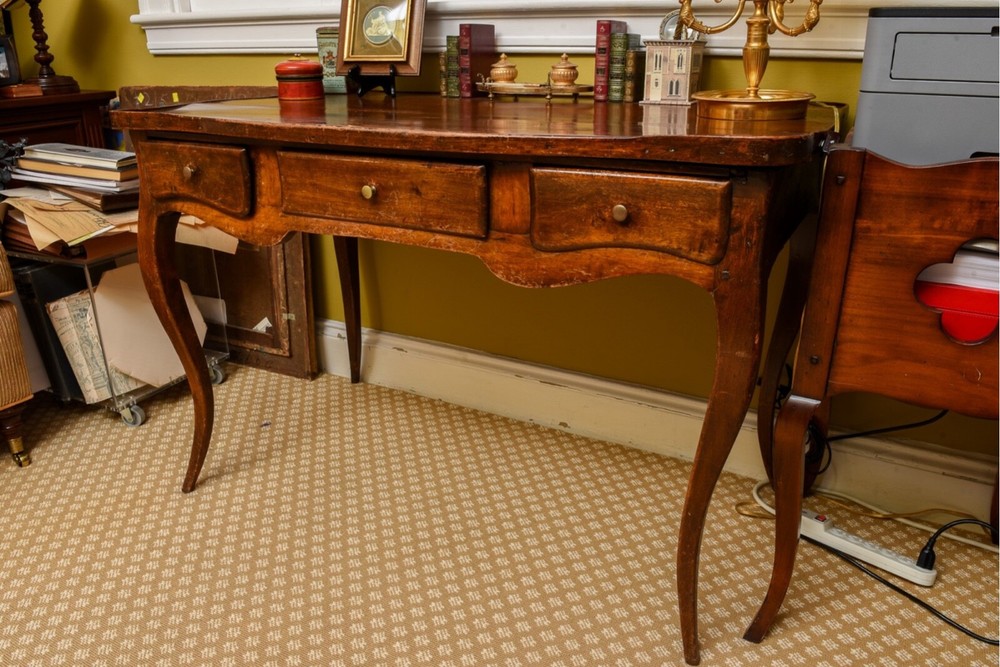 Antique French Walnut Writing Desk