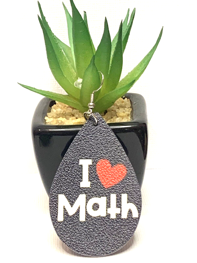 Math Earring, Teacher Earring, Back to School, Educator Earring, Gift Idea, Math