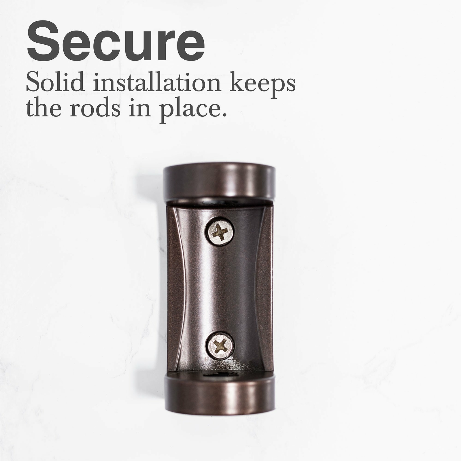 Double Curved Shower Rod Adjustable from 44 in. to 70 in. - Oil Rubbed Bronze Fi