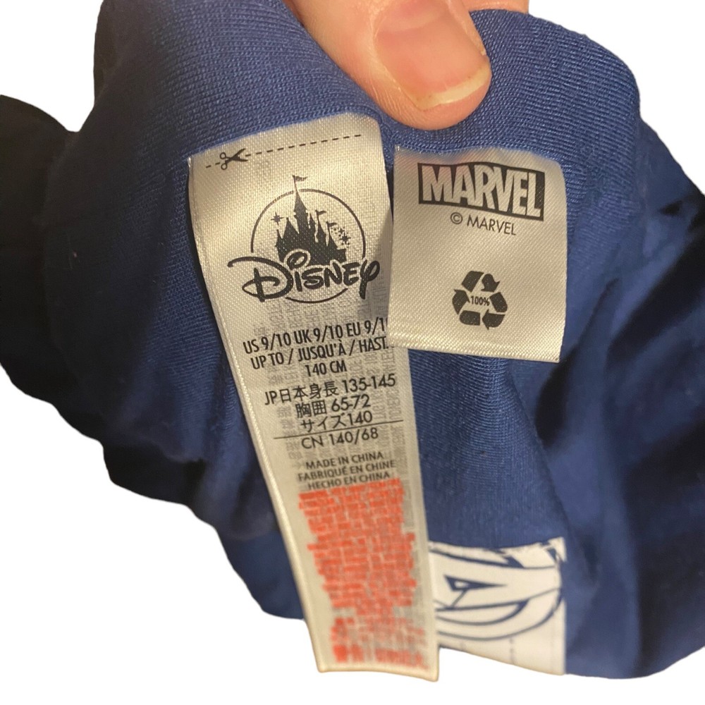 RARE Disney Store Marvel Avengers Packable Raincoat 9/10 Jacket Coat Backpack