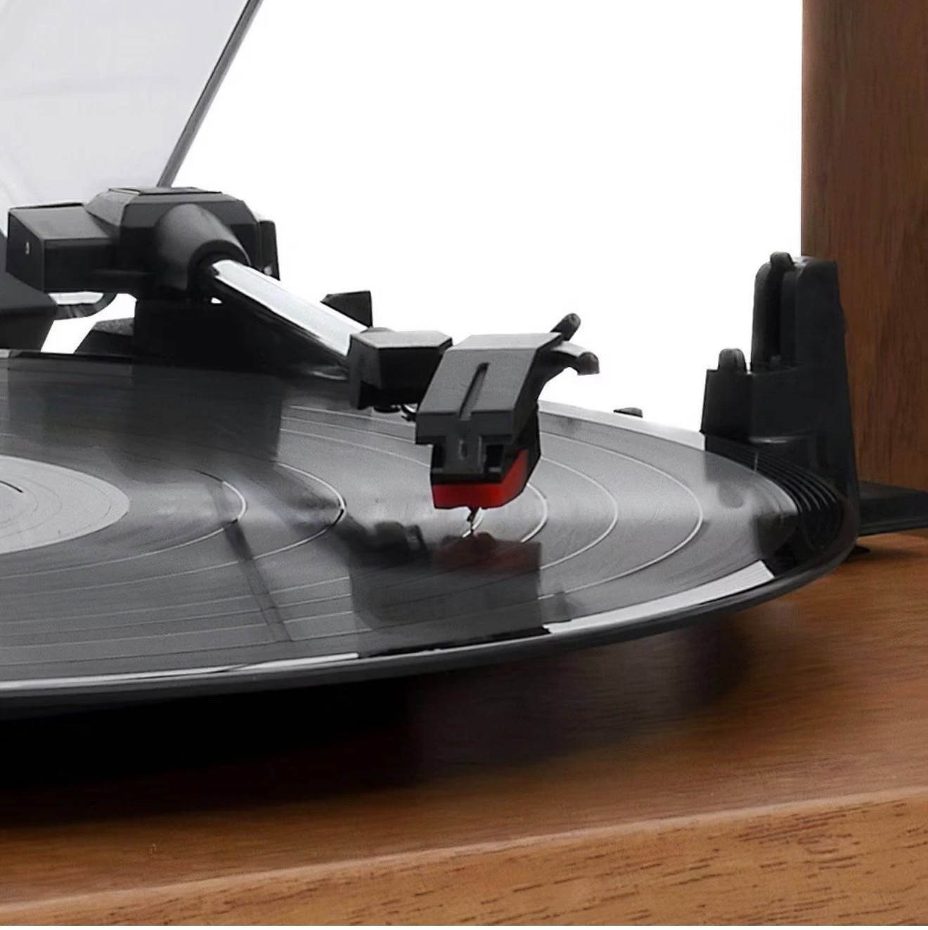 Victrola The Kingfield Record Player Bluetooth Shelf System w Bookshelf Speakers