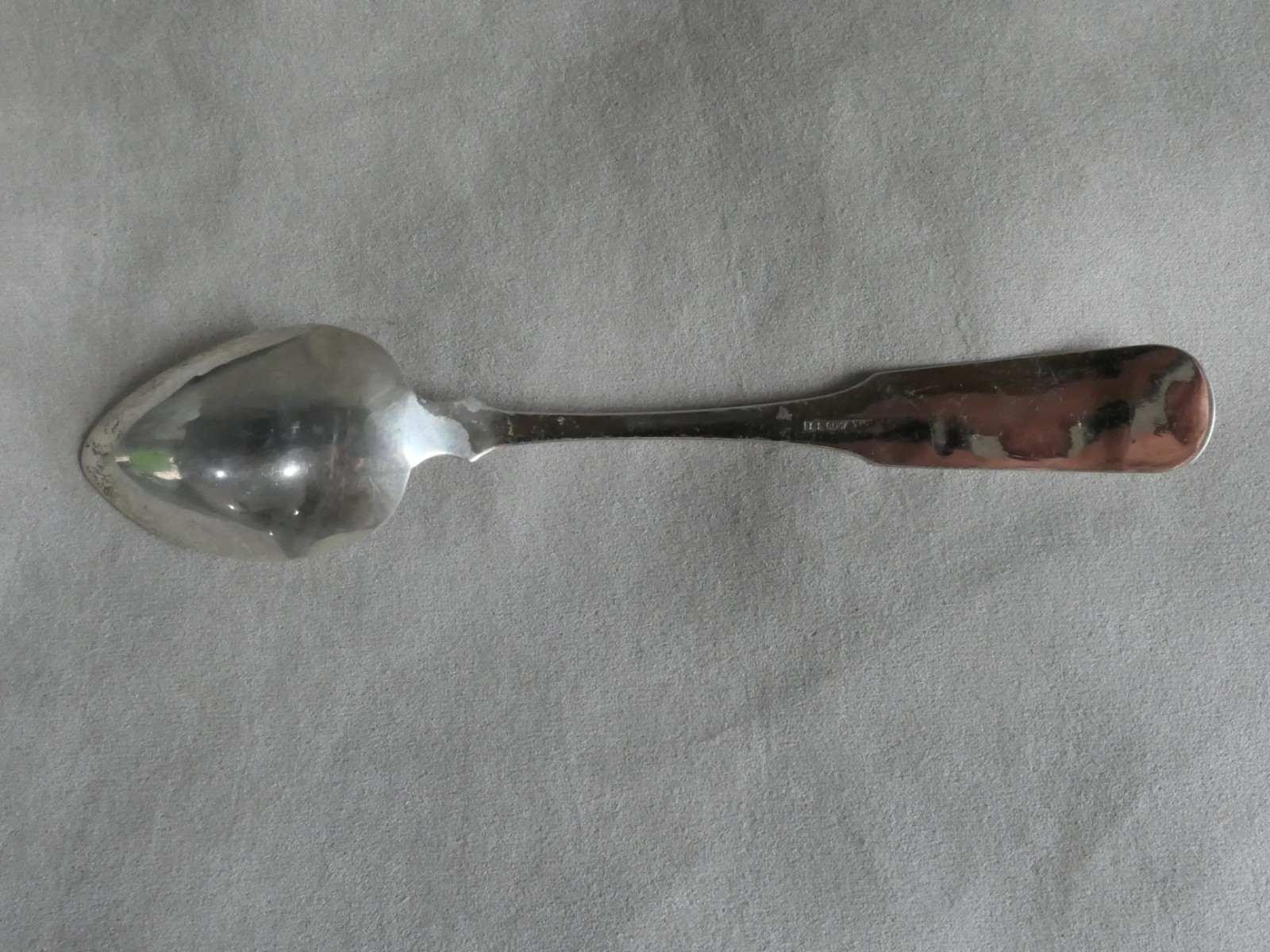 American Coin Silver Spoon JJ LOW & CO Boston MA 9.25” : 38.6g