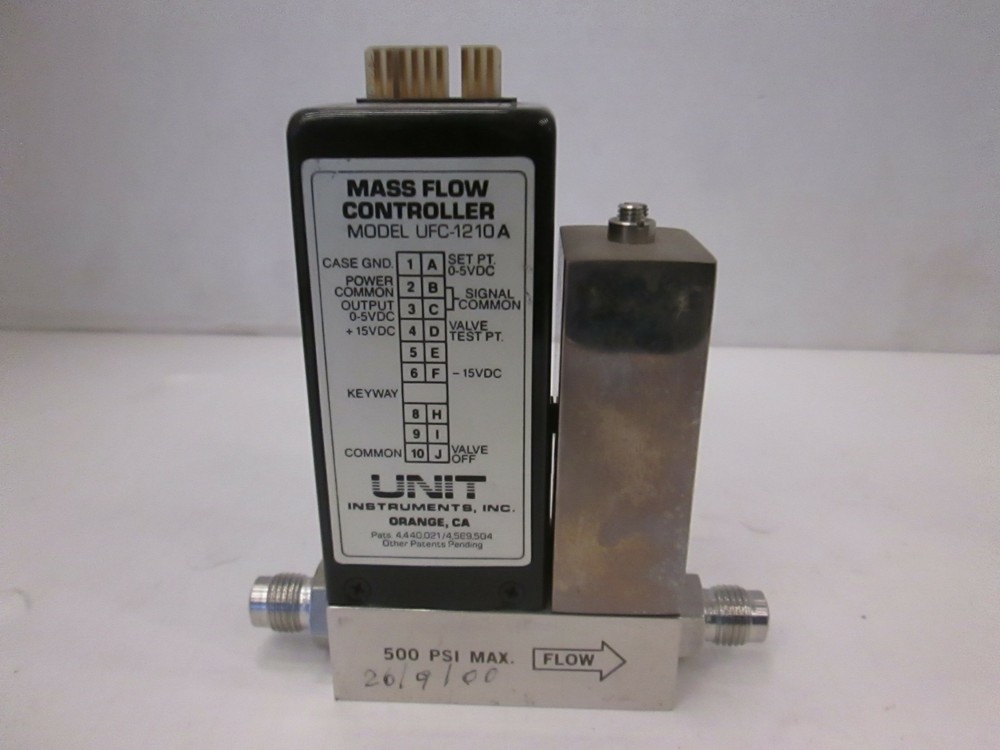 Unit UFC-1210A, Mass Flow Controller, 20 SLM, O2, Used