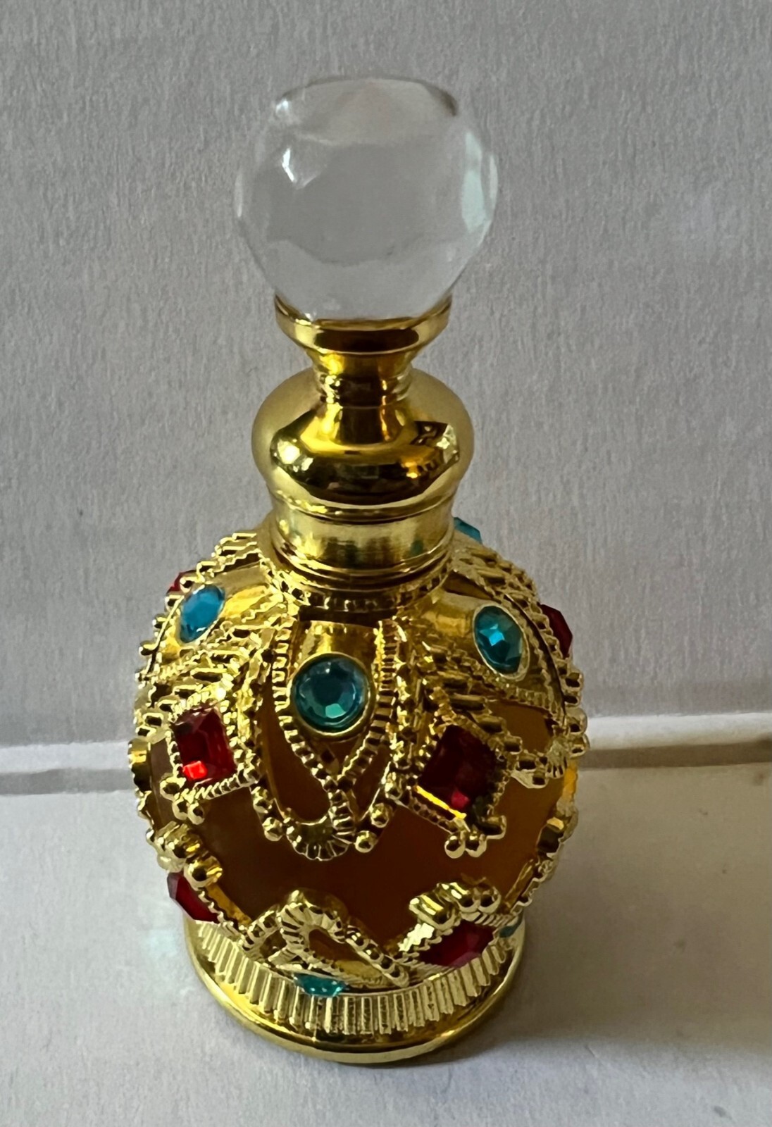 Yeshua Light of the World Prayer Anointing Oil Gold Gemstone Bottle 15 ML