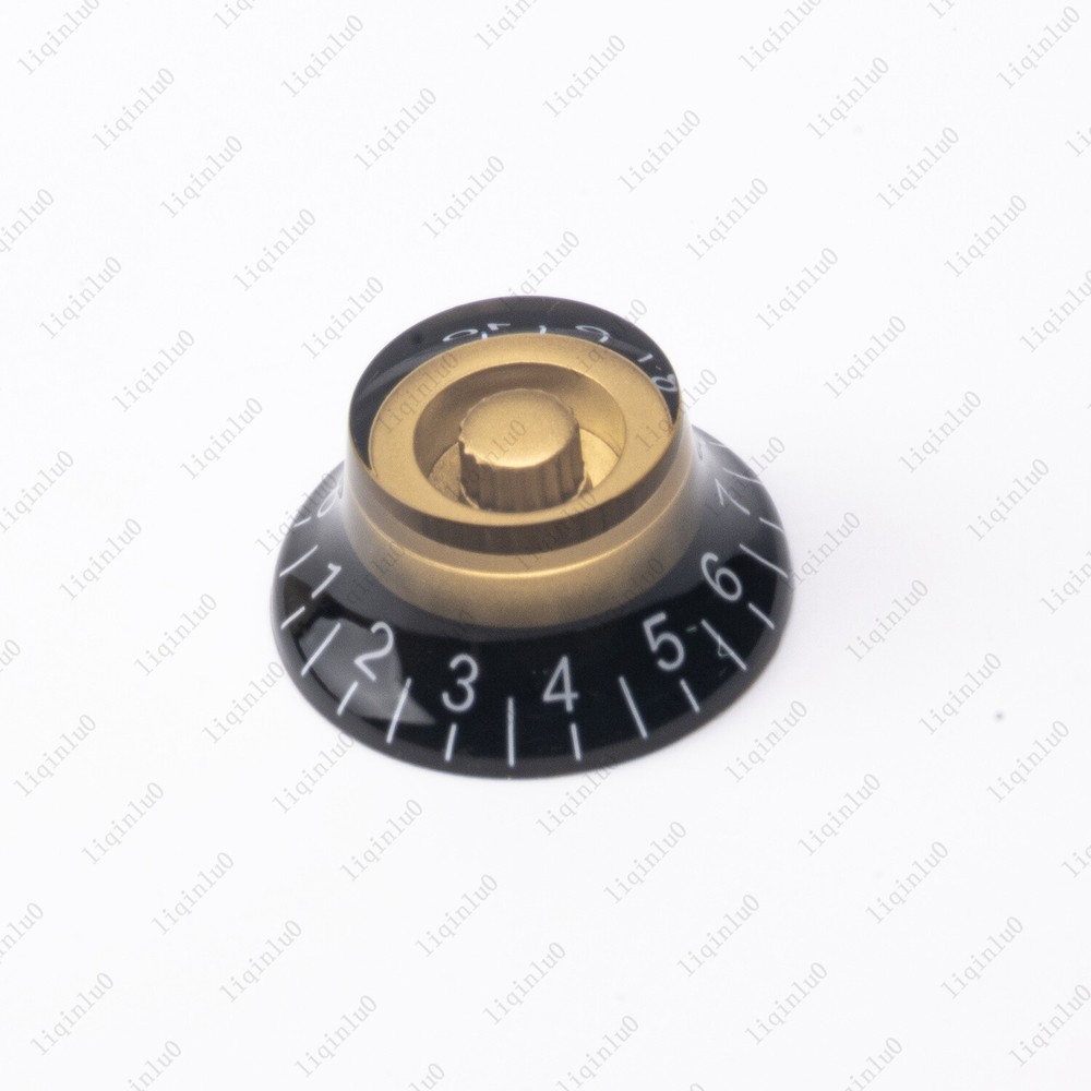 4 Pcs LP Guitar 18 Fine Splines Speed Knobs Top Hat Bell Knobs Fits Les Paul SG