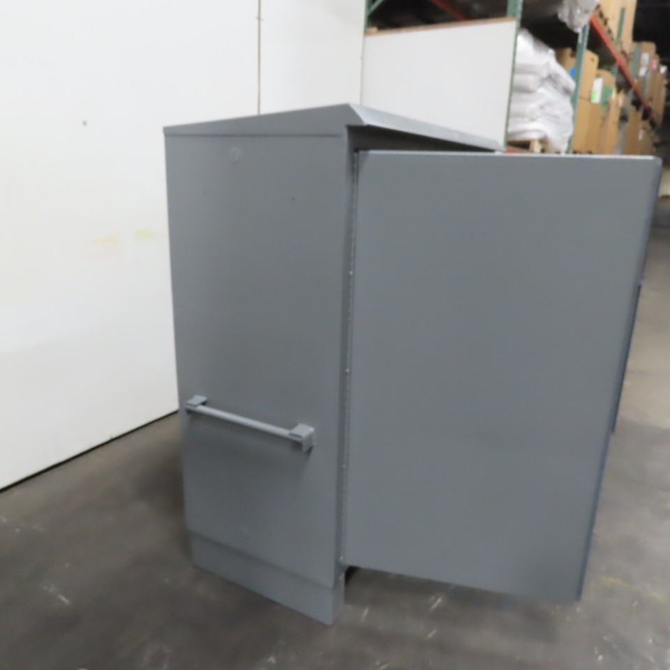 Durham 60" x 24" x 60" Steel Job Site Industrial Storage Cabinet 3 Fixed Shelf