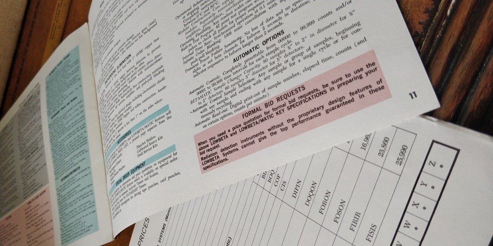 1950s ~ SHARP ~ Low Beta & LowBeta / Matic Radioactivity Counting Systems
