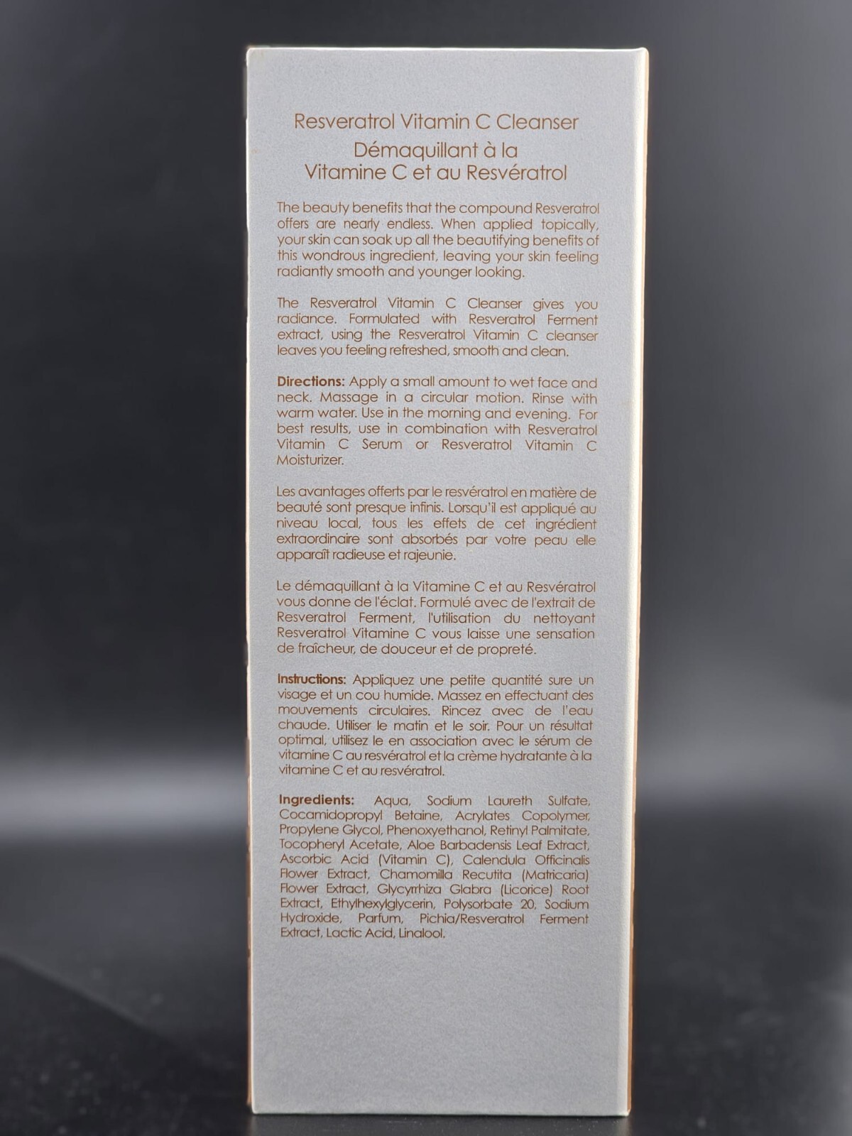 Vine Vera Resveratrol Vitamin C Cleanser 1.76 fl oz/ 50 ml