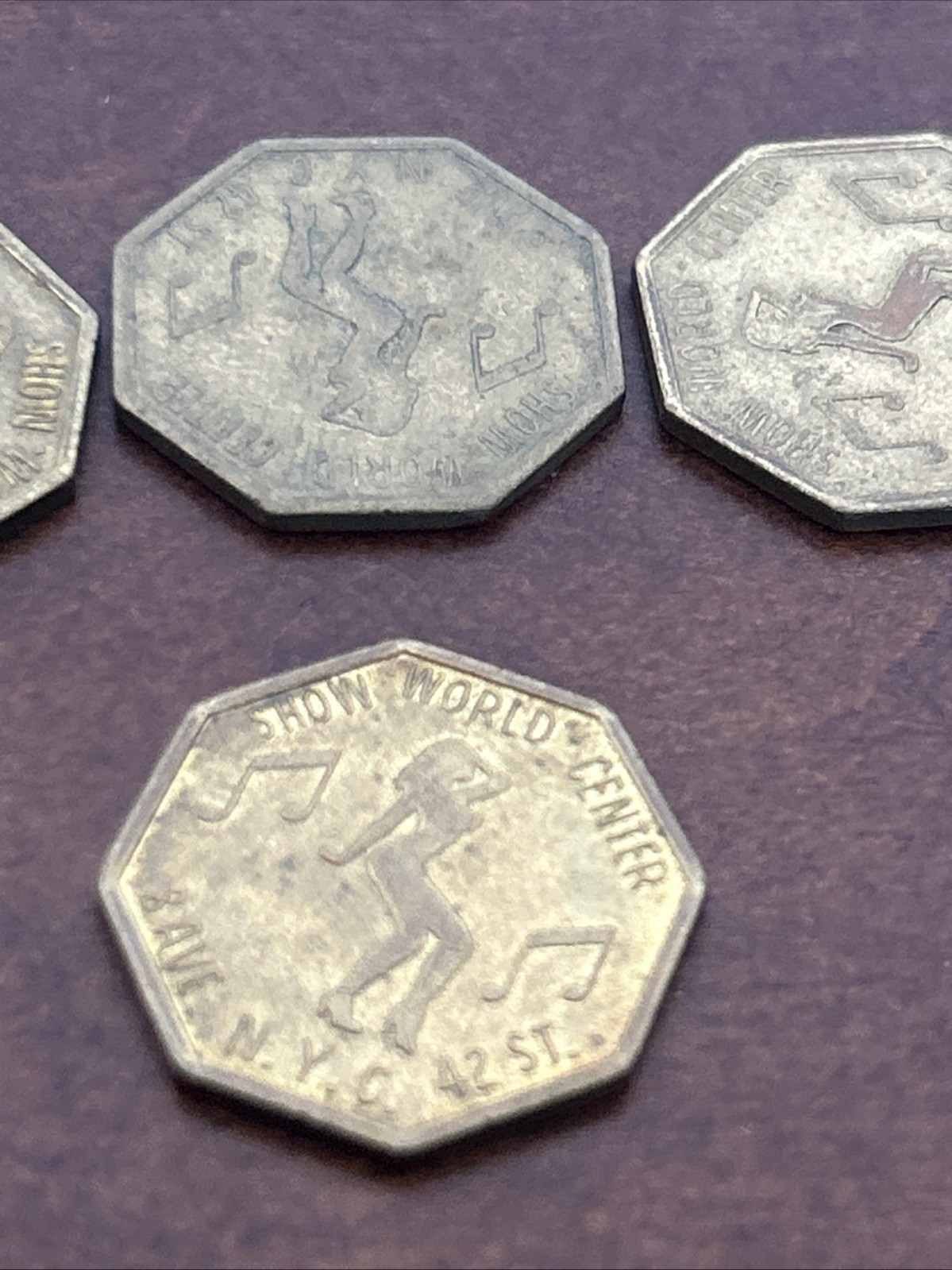 New York City NY Show World Center - 8th Ave & 42nd St Peep Show Token Lot Of 15