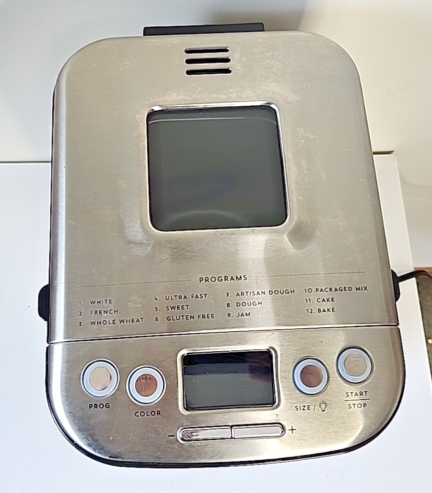 Cuisinart Compact Automatic Bread Maker Machine Stainless CBK-110 Tested