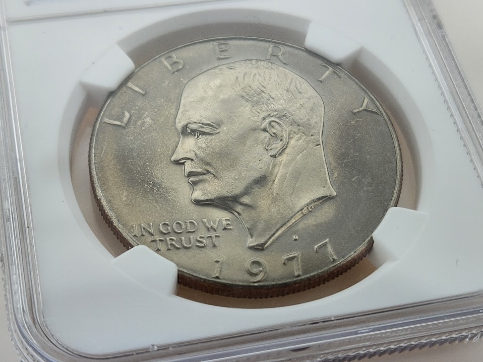 1977-D Eisenhower Dollar, NGC MS67 (Greysheet $2,600)
