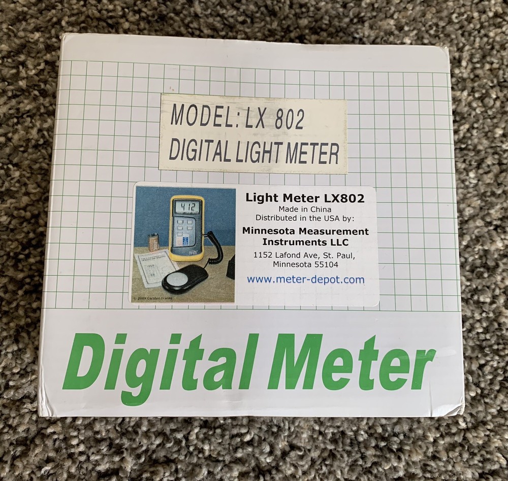 Digital Light Meter LX 802, New In The Box