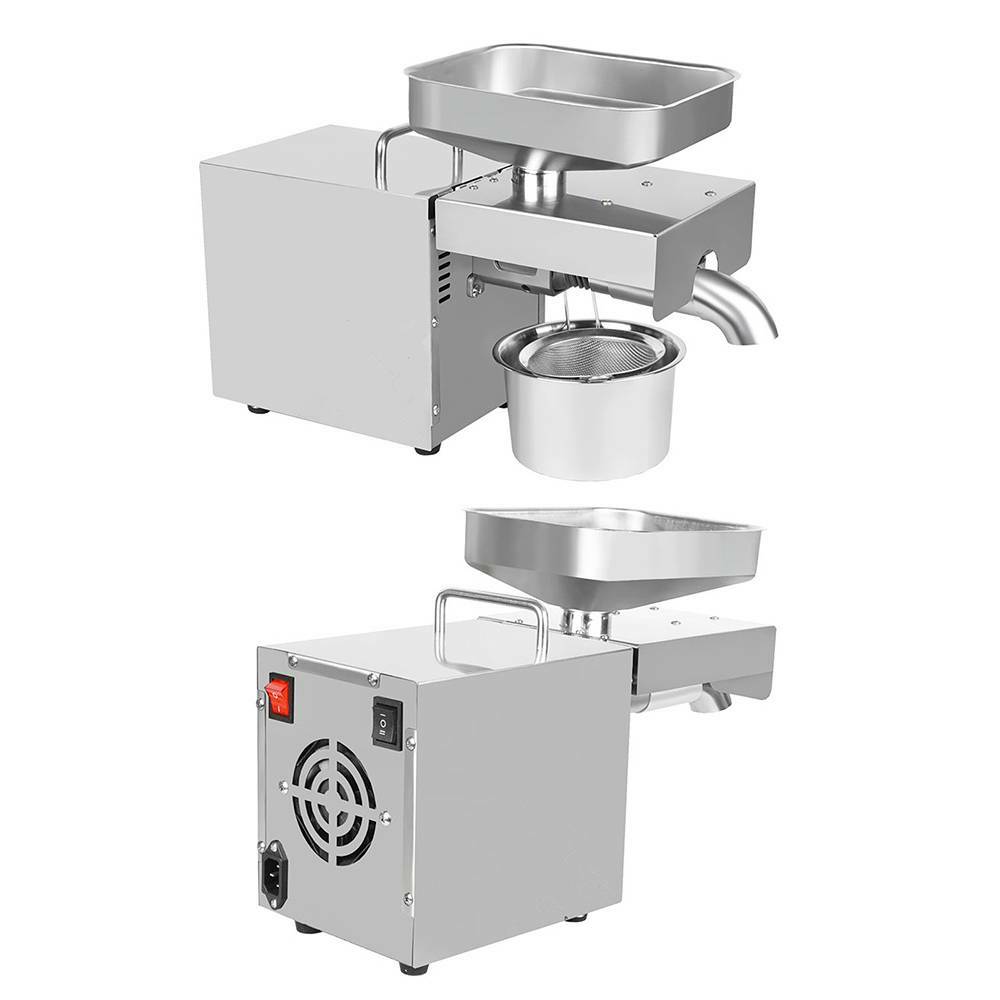 Automatic Seed Oil Press Machine Stainless Steel Cold Hot Expeller Extractor USA