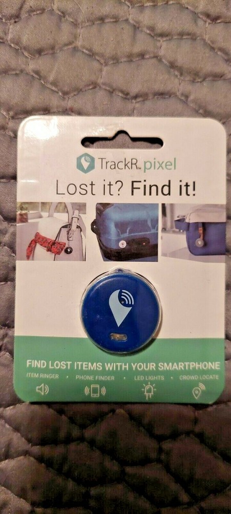 TrackR Pixel Bluetooth Tracking Device, Key Phone Finder, iOS/Android blue