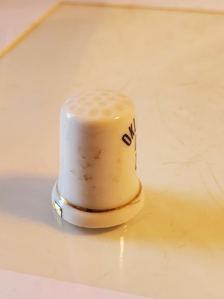 Vintage okc Zoo Thimble NWT NEEDS A BATH box7