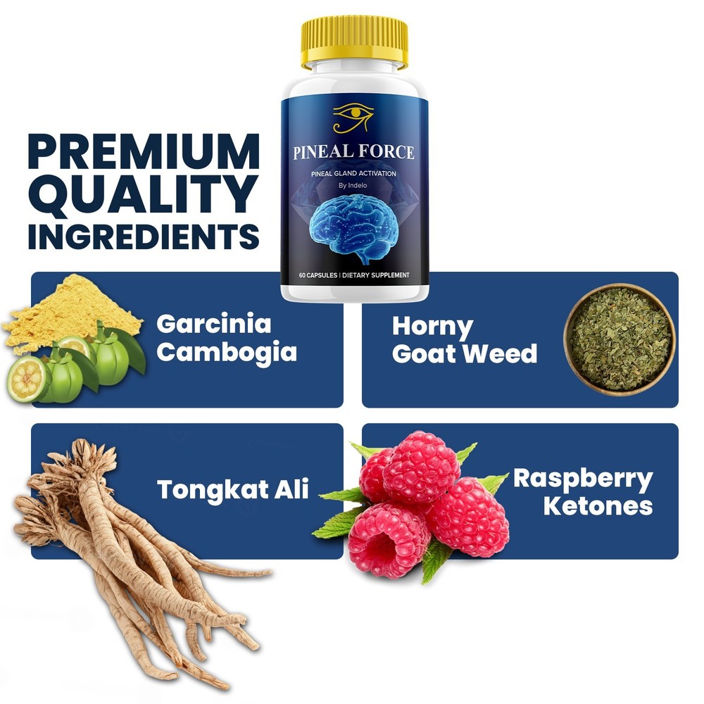 (5 Pack) PinealForce Capsules – Pineal Force Natural Blend Memory Focus Support