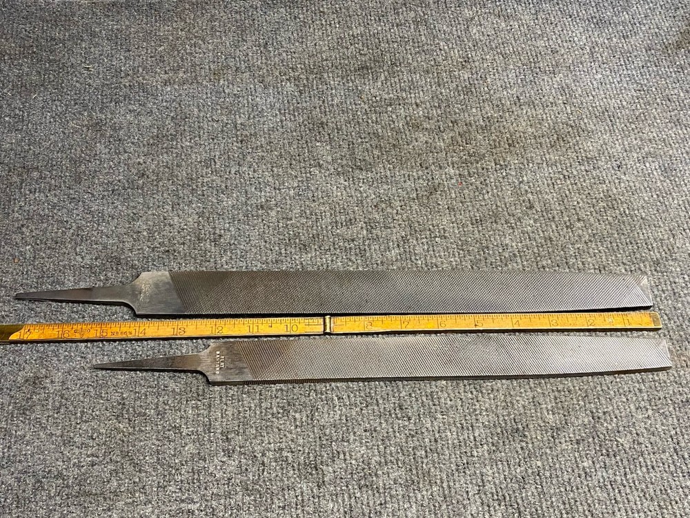 Nicholson Files (2) 12” And 14” Flat Bastard Lightly Used