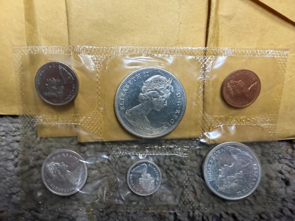 5 Canada 1965 Proof Sets - Original Box and Packaging from Ottawa
