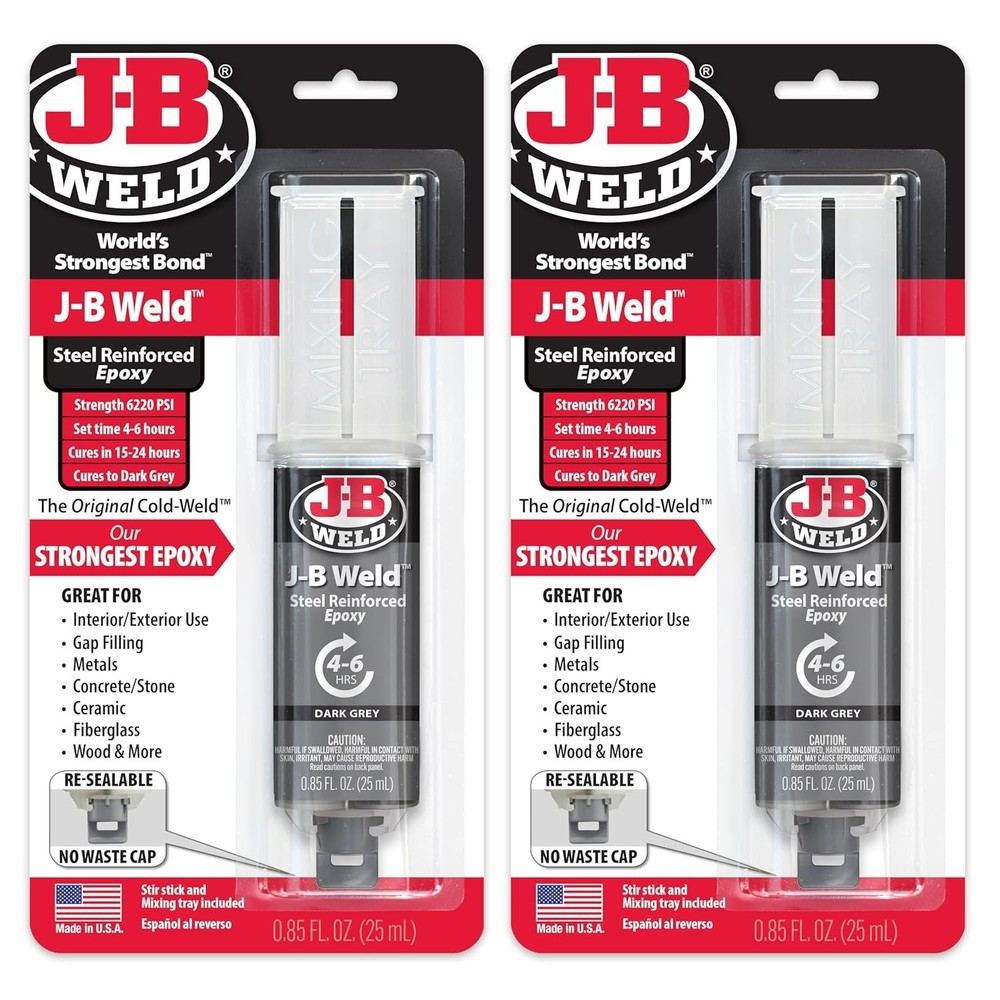 Fast Setting 2 Pack Epoxy Syringe - Durable Waterproof Adhesive for Various Uses