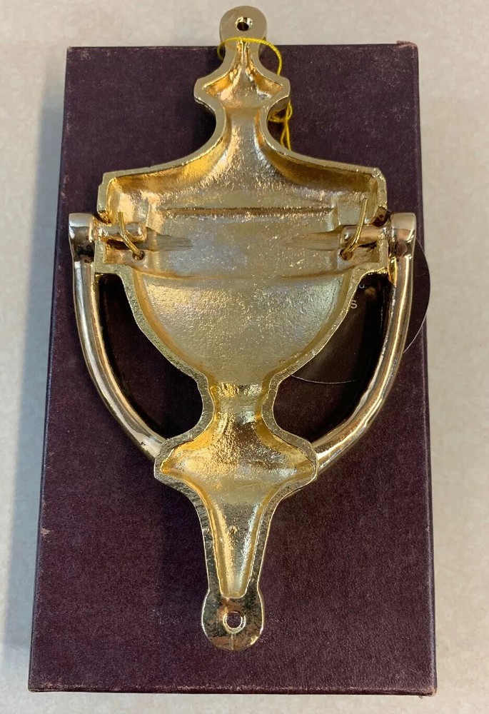 Door Knocker 18k Gold Over Solid Brass AITG Classics New In Box