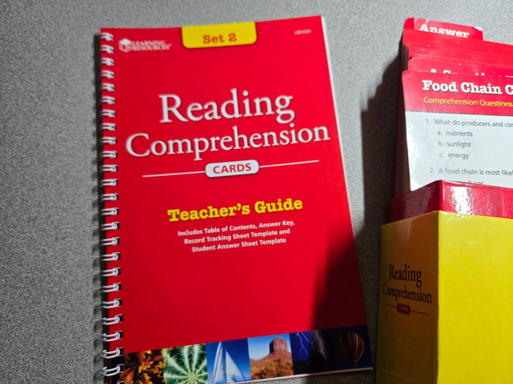 Reading Comprehension Cards – Set 2 (Learning Resources) Great for SPED~Good