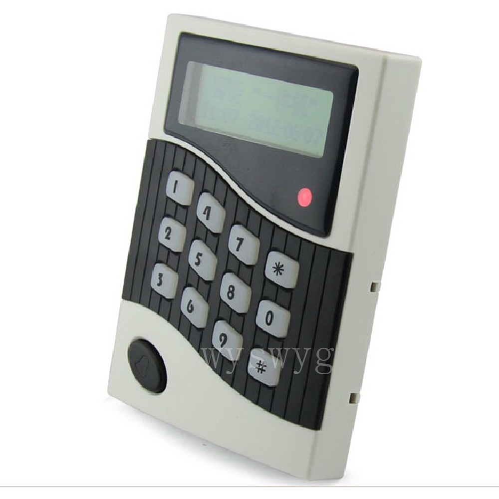 Wiegand26 RFID Access Control Reader Password Keypad Time Clock Free 5pcs cards