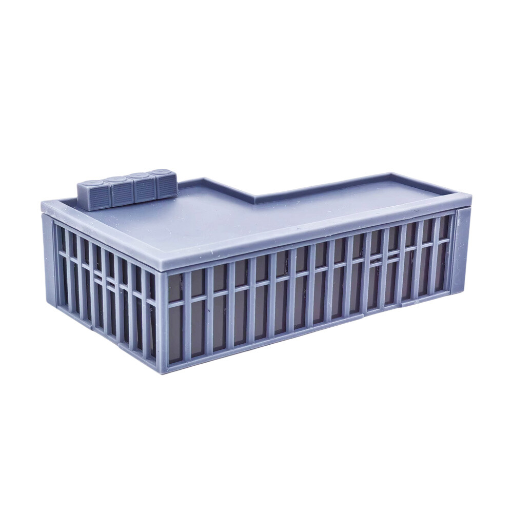 Outland Models Modern Commercial Box Building L-Shape Stackable 1:160 N Scale