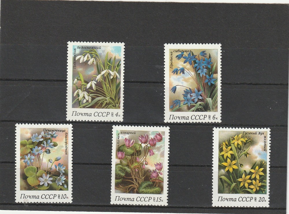 USSR Mi. No. 5278-5282.---1983.      T-50