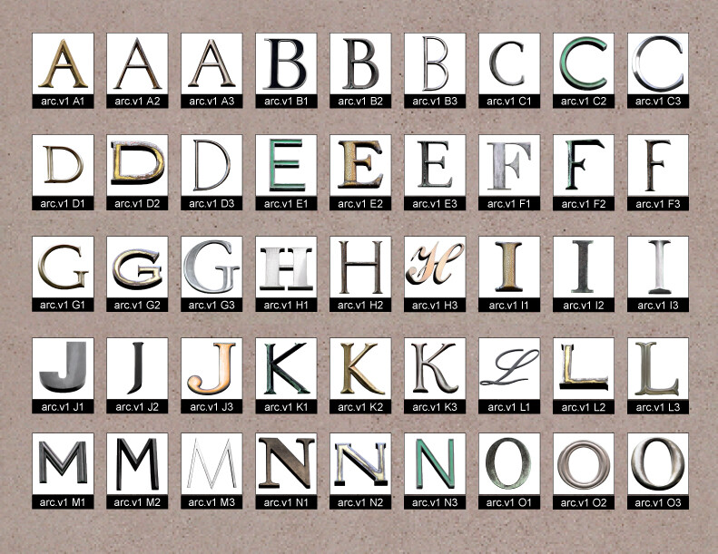 The Architectural, Neon, and Psycho Alphabets