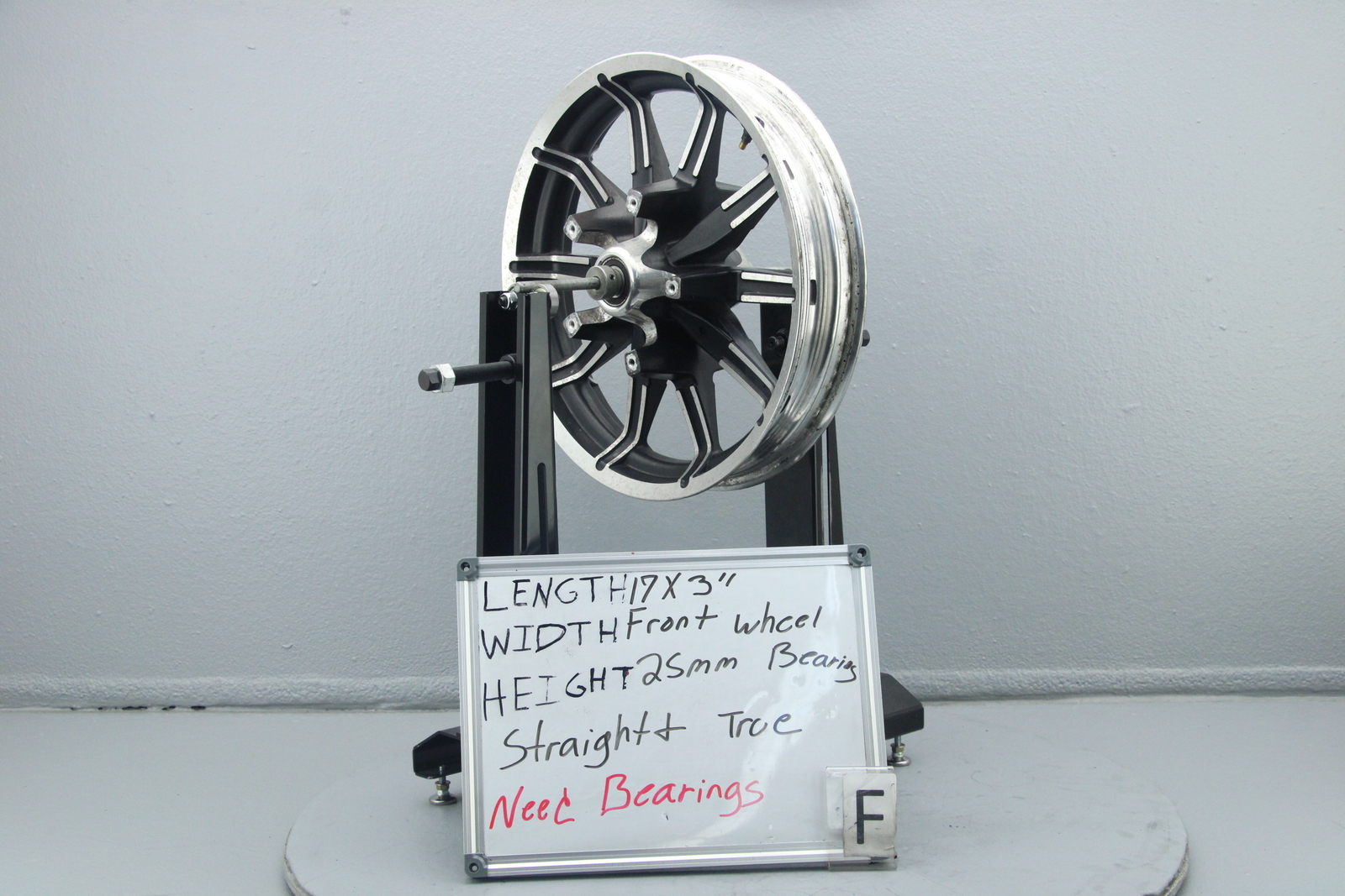 2014 Harley Road King 17" x 3.00" Front Wheel Rim IMPELLER 25mm NON ABS