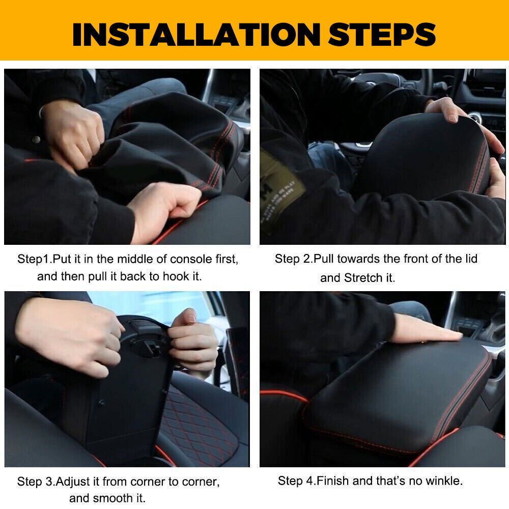 For Lexus NX NX200t NX300 NX300h 2015-21 Black Center Console Armrest Lid Cover