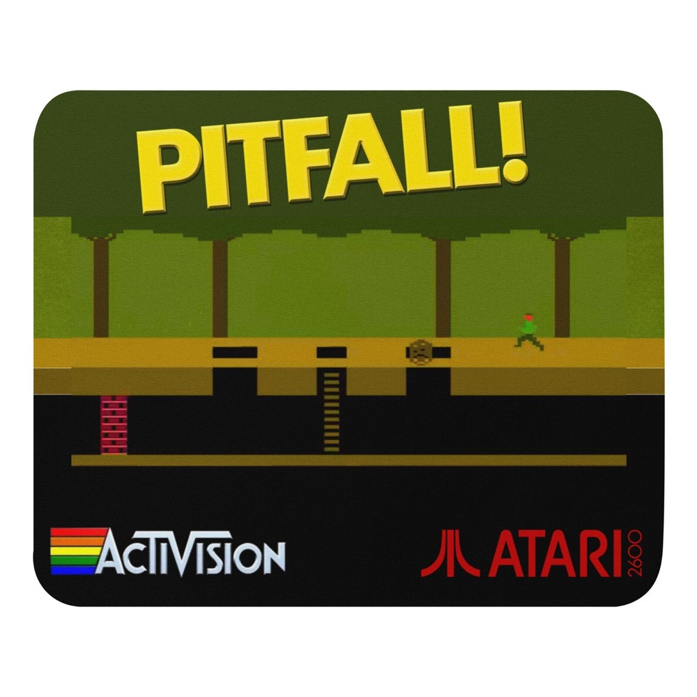 Pitfall! Atari 2600 - Mouse Pad NEW 9.5" x 7.75" Non Slip..