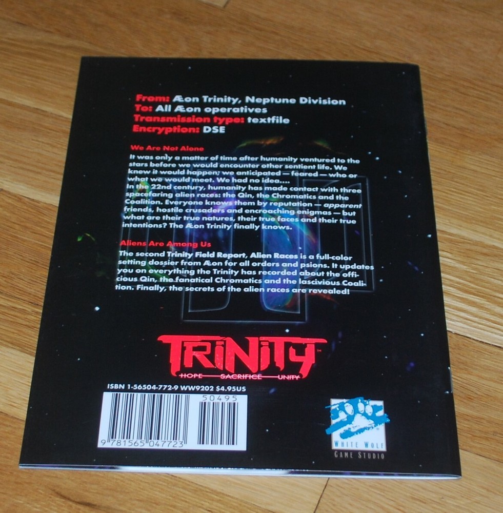 Trinity Field Report Alien Races White Wolf